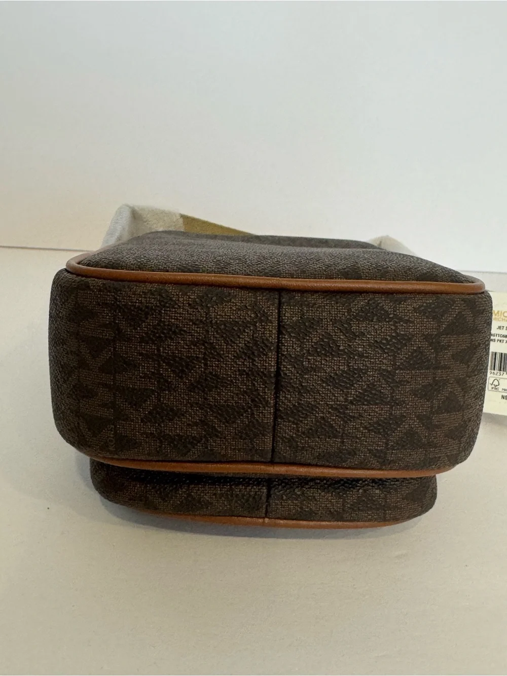Michael Kors Jet Set Medium Signature Logo Crossbody Bag Brown NWT